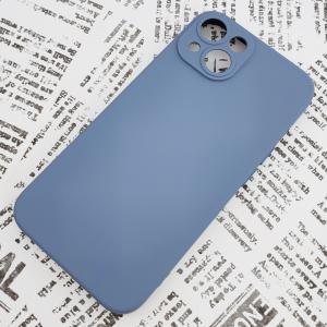 iPhone 14 シリコンケース [03] アッシュブルー