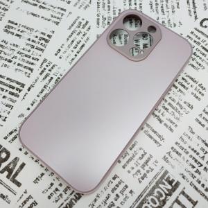 iPhone 14Pro ガラス背面シリコンケース [26]ラベンダー