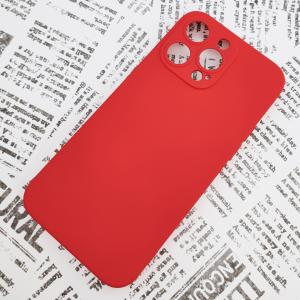 iPhone 14ProMax シリコンケース [01] レッド