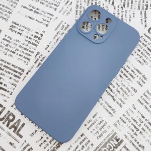 iPhone 14ProMax シリコンケース [03] アッシュブルー