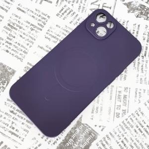 iPhone 14Plus MagSafeシリコンケース [13] パープル
