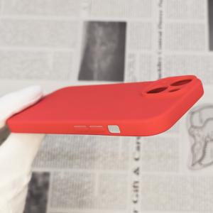 iPhone 15 シリコンケース [01] レッドの詳細画像4