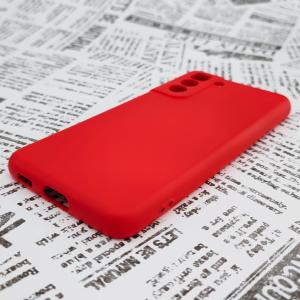 Galaxy S21 シリコンケース [1] レッドの詳細画像2