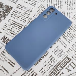 Galaxy S21+ [プラス] シリコンケース [3] アッシュブルー