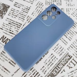 Galaxy S21 Ultra シリコンケース [3] アッシュブルー
