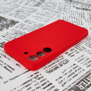 Galaxy S22 シリコンケース [1] レッドの詳細画像3