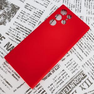 Galaxy S22 Ultra シリコンケース [1] レッド