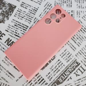 Galaxy S22 Ultra シリコンケース [4] ピンク