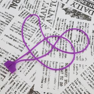 AirPods用 シリコンネックストラップ 2個セット [07] パープル