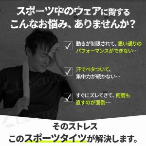 スポーツタイツ メンズ 2枚セット メンズ ス...の詳細画像1
