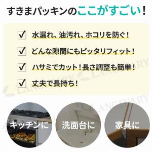 すきまパッキン 隙間テープ 隙間風防止 防カビ...の詳細画像2