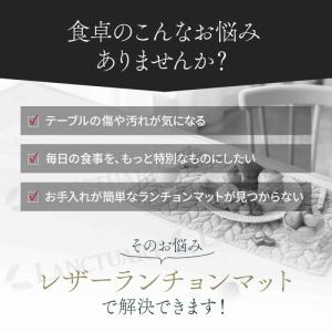 ランチョンマット 洗える レザー 2枚セット ...の詳細画像2