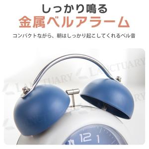 目覚まし時計 アナログ 大音量 金属ベル アラ...の詳細画像5