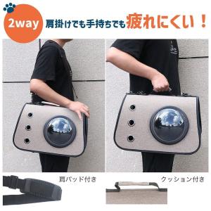 ペット キャリー 2way 肩掛け 手持ち 窓...の詳細画像1