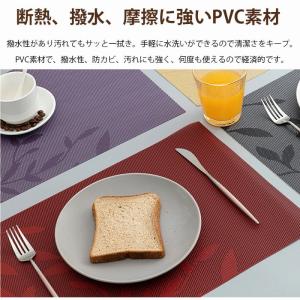 ランチョンマット 北欧 撥水 5枚セット おし...の詳細画像2