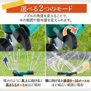 スプリンクラー 回転 家庭用 芝生 散水機 農...の詳細画像5