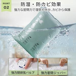 圧縮袋 布団 衣類 特大 大容量 掃除機不要 ...の詳細画像4
