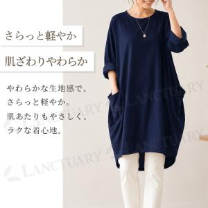 レディース チュニック ワンピース ゆったり ...の詳細画像3