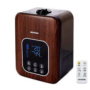 アイリスオーヤマ 加湿器 卓上 アロマ 大容量 4.5L ~10畳 ハイブリッド式 ( 超音波式 + 加熱式 スチーム ) リモコン付 デジタル