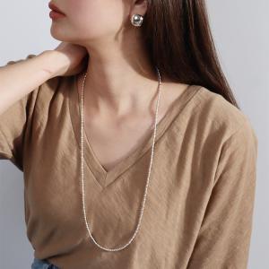 Harpo（アルポ） Navajo round and saucer silver beads necklace 64cm