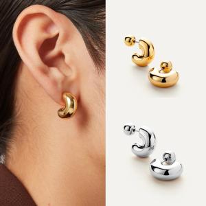 新品未使用☆ANNIKA INEZアニカイネズAmpleシルバーフープピアス L ANNIKA INEZ アニカイネズ フープピアス Ample Hinge Hoops Mini