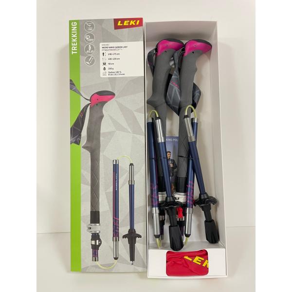 レキ LEKI マイクロバリオカーボンレディー 1300416 670ネイビー