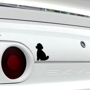 車 ステッカー トイプードル プードル 子犬 ...の詳細画像1