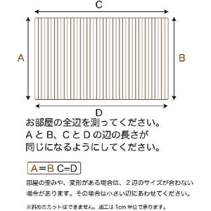 2辺カット ウッドカーペット オーダー サイズ...の詳細画像2