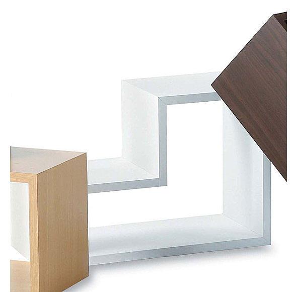 セレクト家具 パズルラック ホワイト　4個セット　AZNWS558WH【爆買】