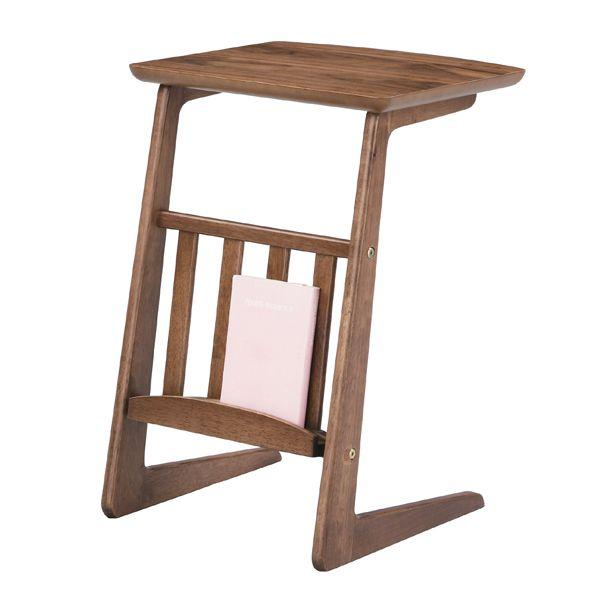 セレクト家具 tomte サイドテーブル 天然木　ラバーウッド ナチュラル AZTAC239WAL【...