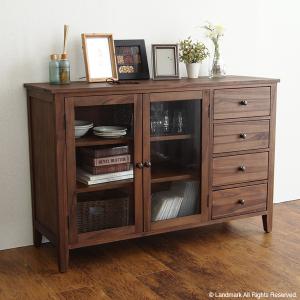 アジアン家具 キャビネット サイドボード おしゃれ 収納  棚 チーク 無垢 木製 北欧 カフェ G321KA【爆買】