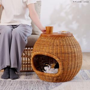 ペットハウス テーブル ラタン ミニテーブル ...の詳細画像5