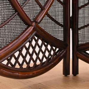アジアン家具 パーテーション 3連 間仕切り ...の詳細画像4