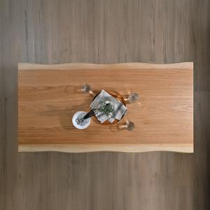 ほぼ一枚板ダイニングテーブル 単品 ナチュラル...の詳細画像1