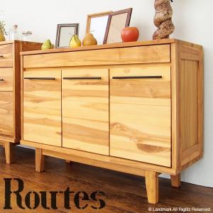 キャビネット 収納 チーク 無垢 木製 アイアン アジアン 北欧 カフェ routes USG600WX 爆買
