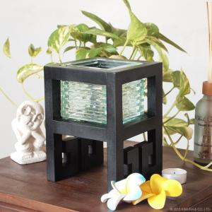 アジアン家具 アジアン雑貨 アジアン アクビ ガラスティッシュケース