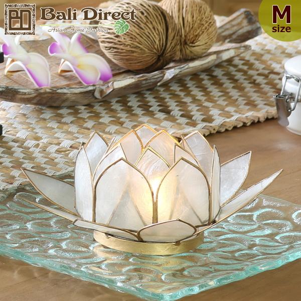 アジアン雑貨バリ雑貨　シェルのキャンドルホルダー 　ナチュラル　Mサイズ　 爆買