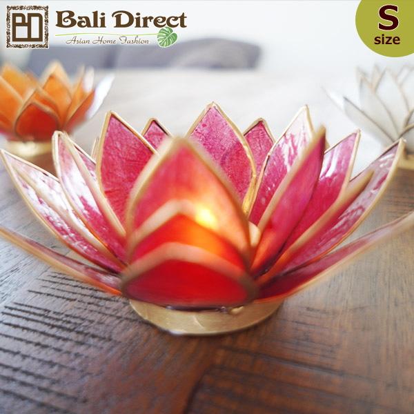 キャンドルホルダー おしゃれ アジアン 雑貨 バリ 赤 レッド 1個 Z030203F 爆買