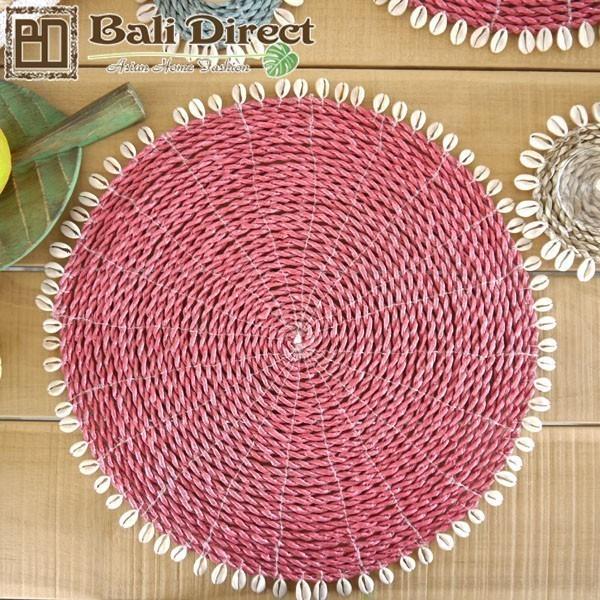 アウトレット ランチョンマット おしゃれ アジアン 雑貨 バリ パープル ピンク 紫色 １枚 Z19...