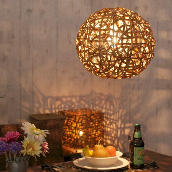 アジアン雑貨 バリ ペンダントライト 天井照明 アジアンランプ おしゃれ 籐 ラタン エスニック Z...