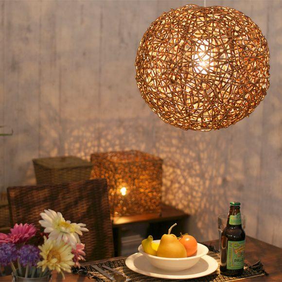 アジアン雑貨 バリ ペンダントライト 天井照明 ラタン 籐 おしゃれ エスニック ナチュラル Z91...