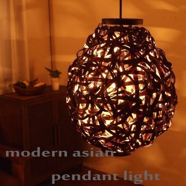 アジアン雑貨 バリ ペンダントライト 1灯 LED対応 天井照明 おしゃれ ラタン z920705【...