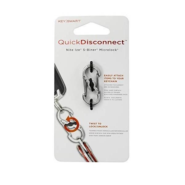 KeySmart 2.0 用 オプション 脱着金具 クイックディスコネクト 新型シルバー ロック付き