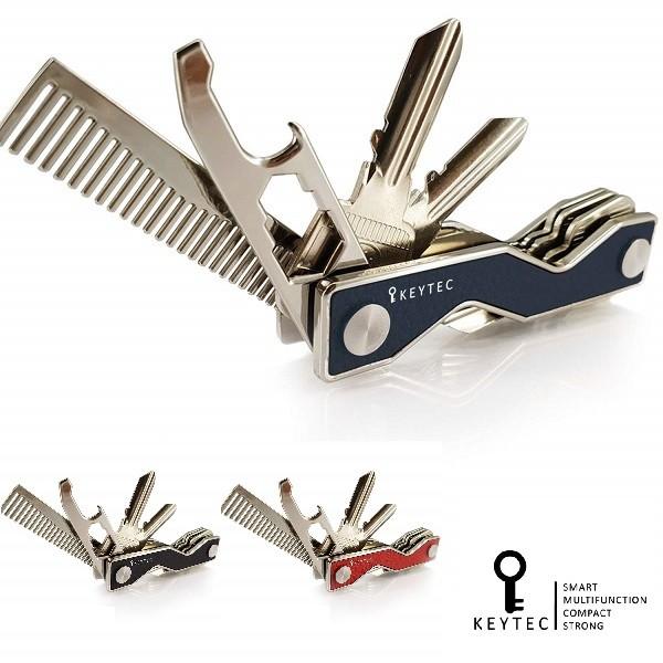 KEYTEC X マルチツール付 多機能 キーケース コンパクト キー収納ツール カラビナ＆拡張パッ...