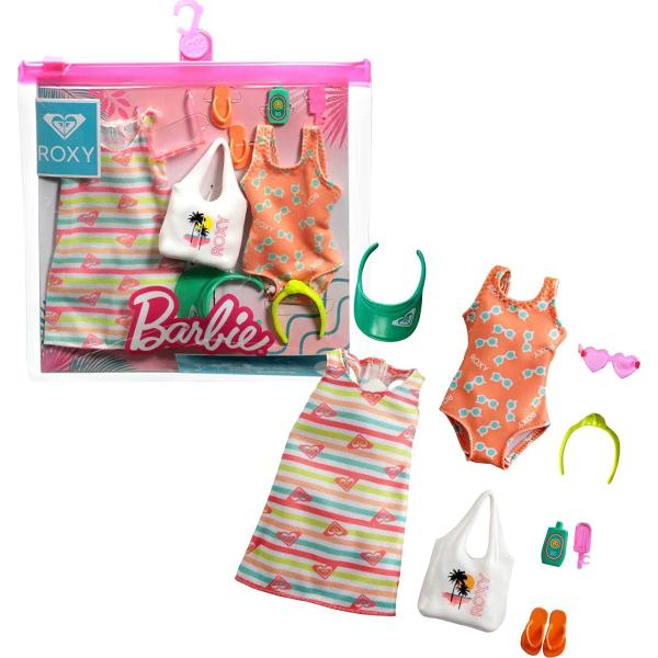 Barbie バービー ROXY ロキシー 水着 ワンピース ファッションパック 服　送料無料