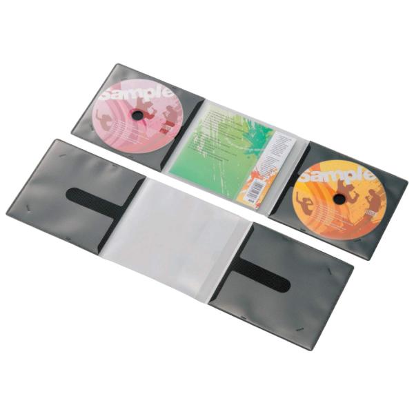エレコム ディスクケース 省スペース CD DVD 2枚収納 10枚パック ブラック CCD-DP2...