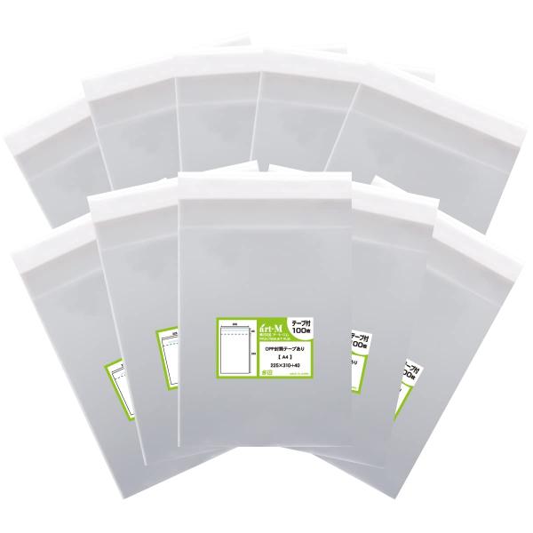 アート・エム【国産】テープ付 A4【 A4用紙／DM用 】透明OPP袋（透明封筒）【1000枚】30...