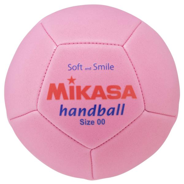 ミカサ(MIKASA) スマイルハンドボール 00号(直径14cm・レジャー用)マシン縫い ピンク ...