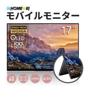 EHOMEWEI モバイルモニター RQG-180PW 18インチ 2.5K WQXGA