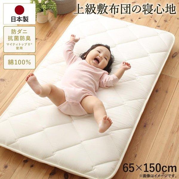 長座布団 単品 三層 65cm 150cm 日本製綿100%